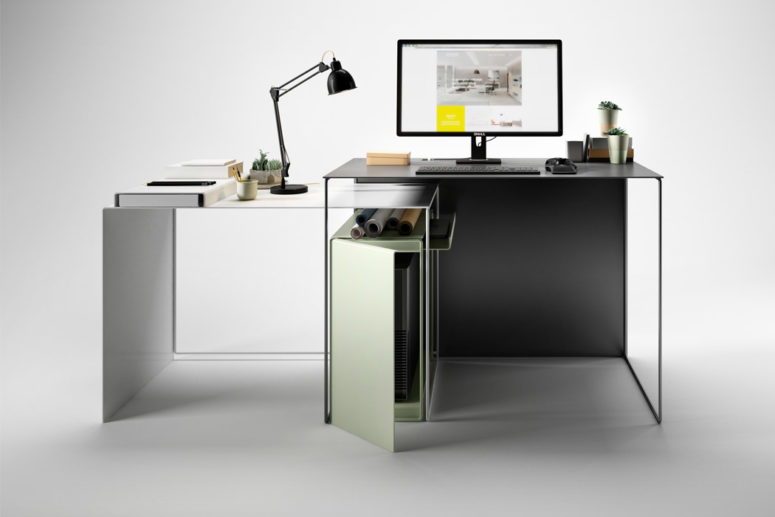 JOIN desk is suitable for every space, need and context because of its minimalist and customizable design