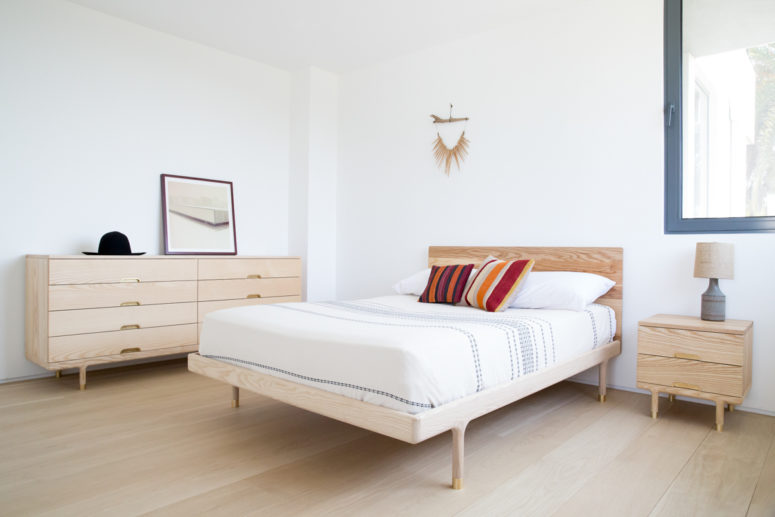 bedroom furniture The Simple Collection is a bedroom series from ash wood and brass, stripped down to essentials