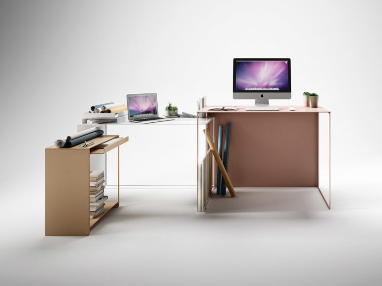 functional desk design The versatile system goes beyond the functionality of the desk, and you may use it even in a craft room