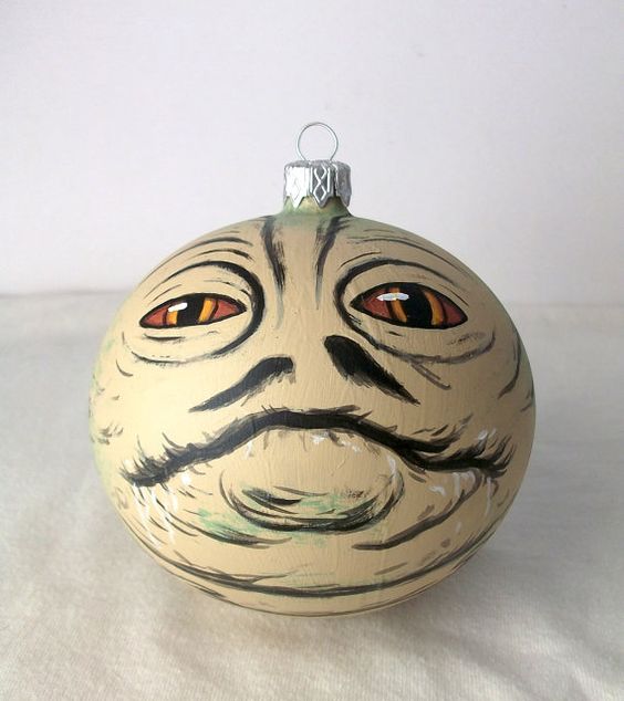 Star Wars Jabba the Hutt painted ornament