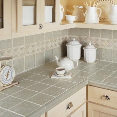 Penny tile countertop