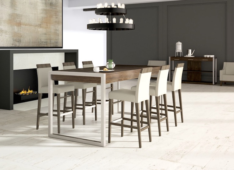 You can complete your dining space with a white and wood table and chairs, done in a minimalist yet sophisticated way You can complete your dining space with a white and wood table and chairs, done in a minimalist yet sophisticated way