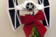 06 mistle-tie fighter with a large red bow