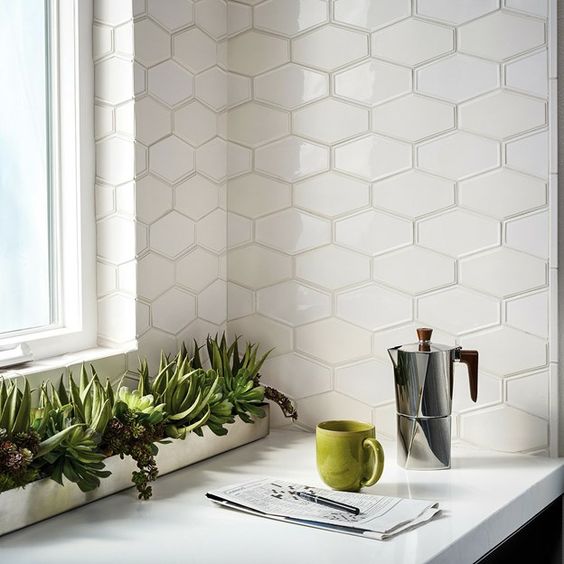 45 Eye-Catchy Hexagon Tile Ideas For Kitchens - DigsDigs