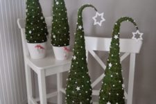 09 tabletop trees reminding of elf hats