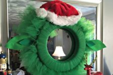 12 funny tulle Yoda Christmas wreath