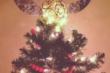 23 lit up Golden Snitch Christmas tree topper