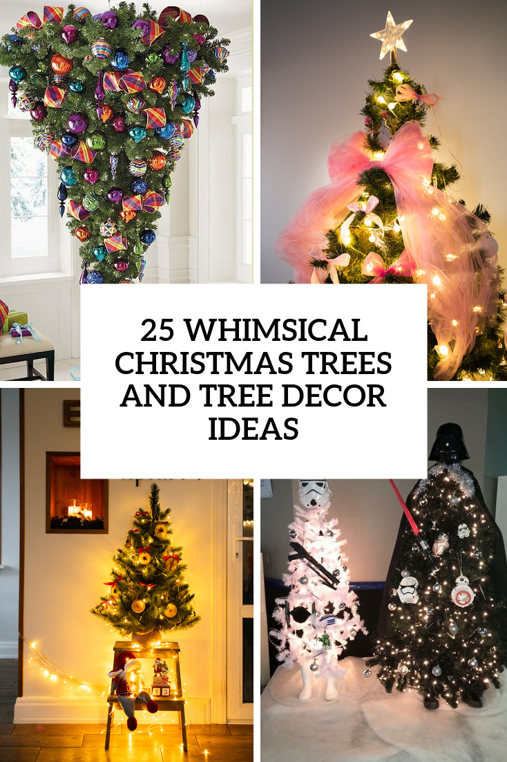 whimsical christmas trees and tree decor ideas cover