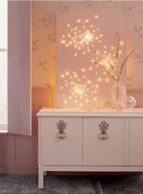 lighted artwork is a great idea not only for winter holidays but all year round