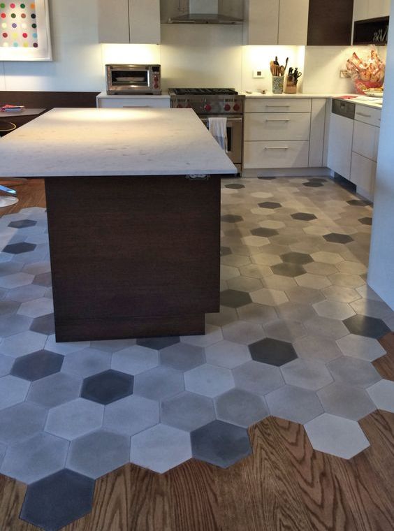 36 Eye-Catchy Hexagon Tile Ideas For Kitchens - DigsDigs