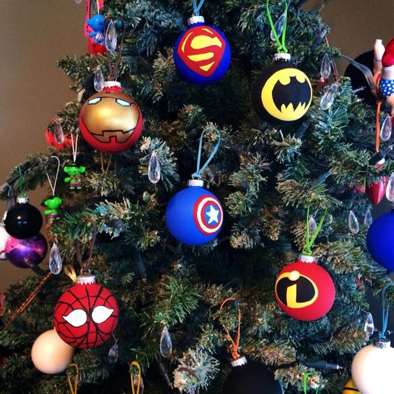 superhero xmas decorations