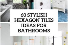 39 stylish hexagon tiles ideas for bathrooms cover
