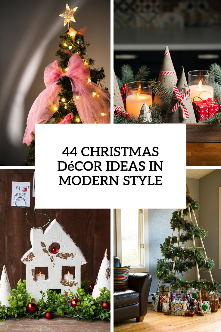 41 Chic Modern Christmas Décor Ideas - DigsDigs