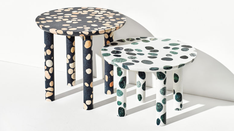 Alberto Bellamolli created a collection of furniture and accessories made of an unusual material terazzo Alberto Bellamolli created a collection of furniture and accessories made of an unusual material terazzo