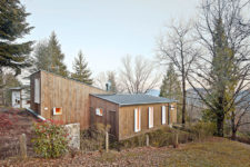 02 Pine clad was widely used outside and inside the cottage to highlight that it’s a forest home