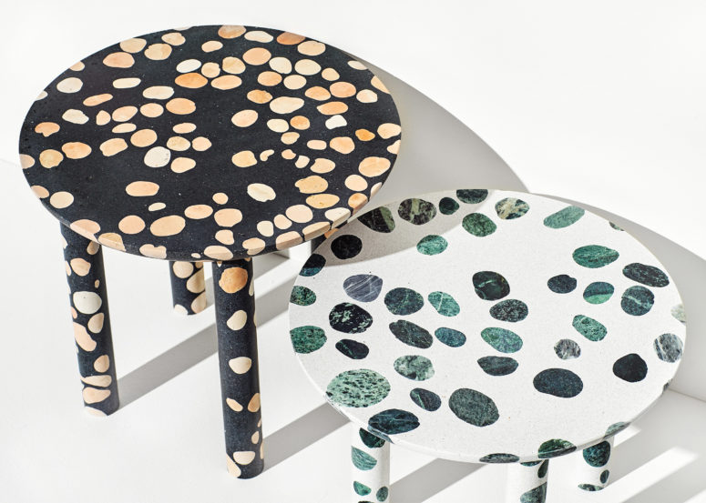 unique furniture The unique spotted look of these pieces make them stand out and become a focal point in any interior