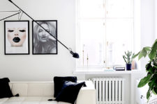 08 This creamy leather sofa does make a statement here, and look at the black details