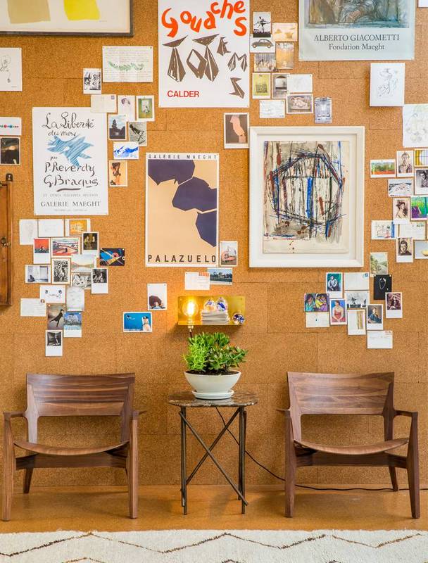 walls and floors meld into one with this buttery cork