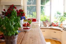 19 long island in the kitchen with a wood counter