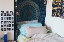 25 unique boho print blanket on the wall, boho art pieces