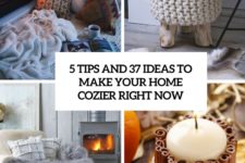 5 tips and 37 ideas to make your home cozier right now cover