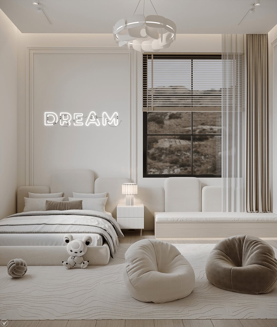 Taupe and pink is a great color mix for a girl's nursery. 