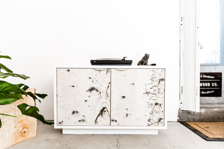Birch Bark Cabinet Series For Nature Lovers - DigsDigs