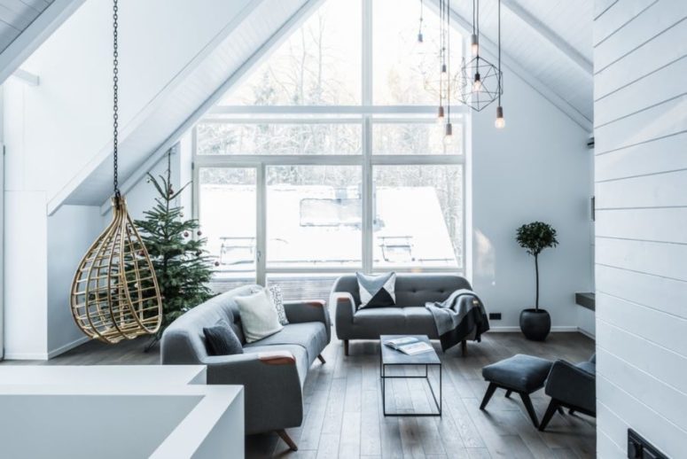 This cool house in the Lithuanian forest will impress you with super stylish modern interiors