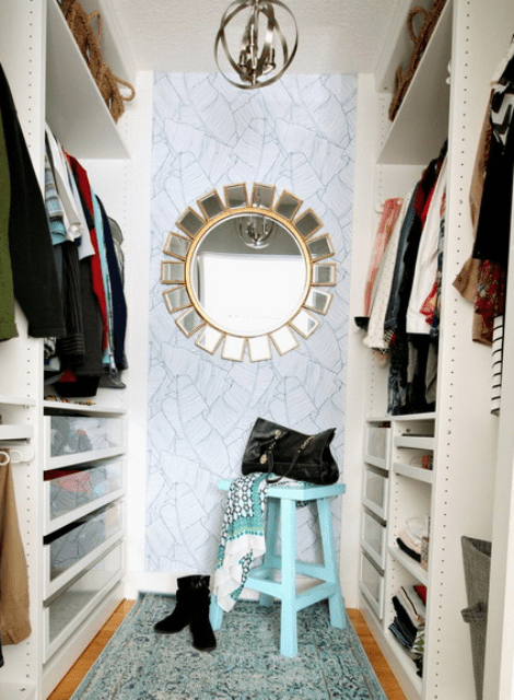 Small Girlish Closet Renovation With IKEA Pax System