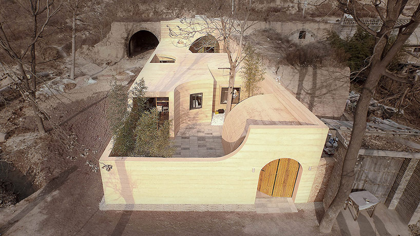 This unique Cave House is situated in China, on a plateau next to the original cave dwellings