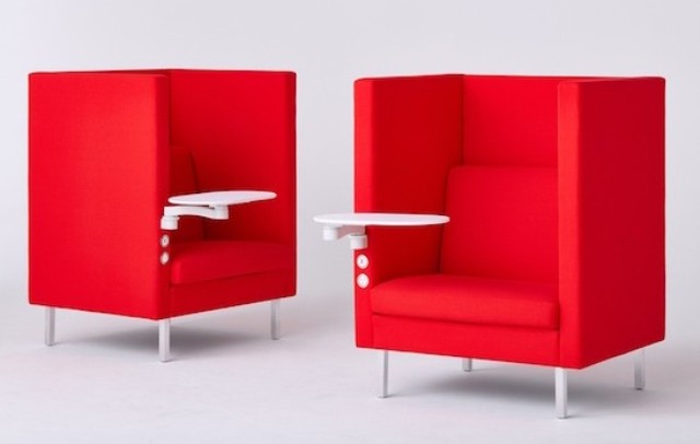 Tuxedo High Back Chair For Privacy And Seclusion
