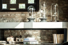 02 Some original features of the 1400 farmhouse were preserved – stone clad, wooden beams and others to give the home a character