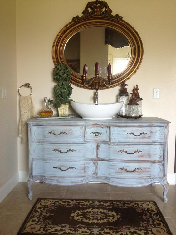 29 Vintage And Shabby Chic Vanities For Your Bathroom DigsDigs 29 Vintage And Shabby Chic Vanities For Your Bathroom DigsDigs