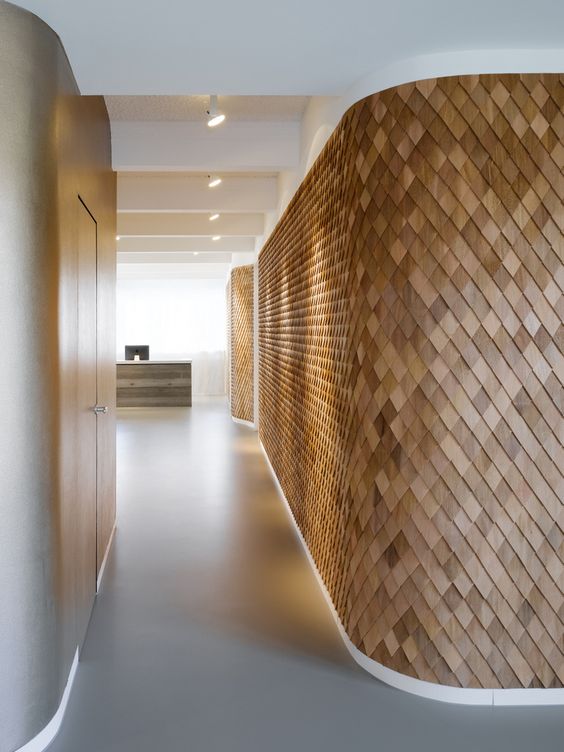 beautiful wooden shingle wall art looks luxurious