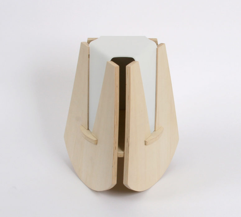 unique chair design The chair has a creative look as all the parts are like a puzzle, so it will make a statement in a modern interior