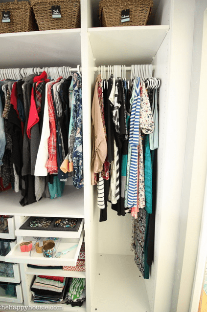 Small Girlish Closet Renovation With Ikea Pax System Digsdigs