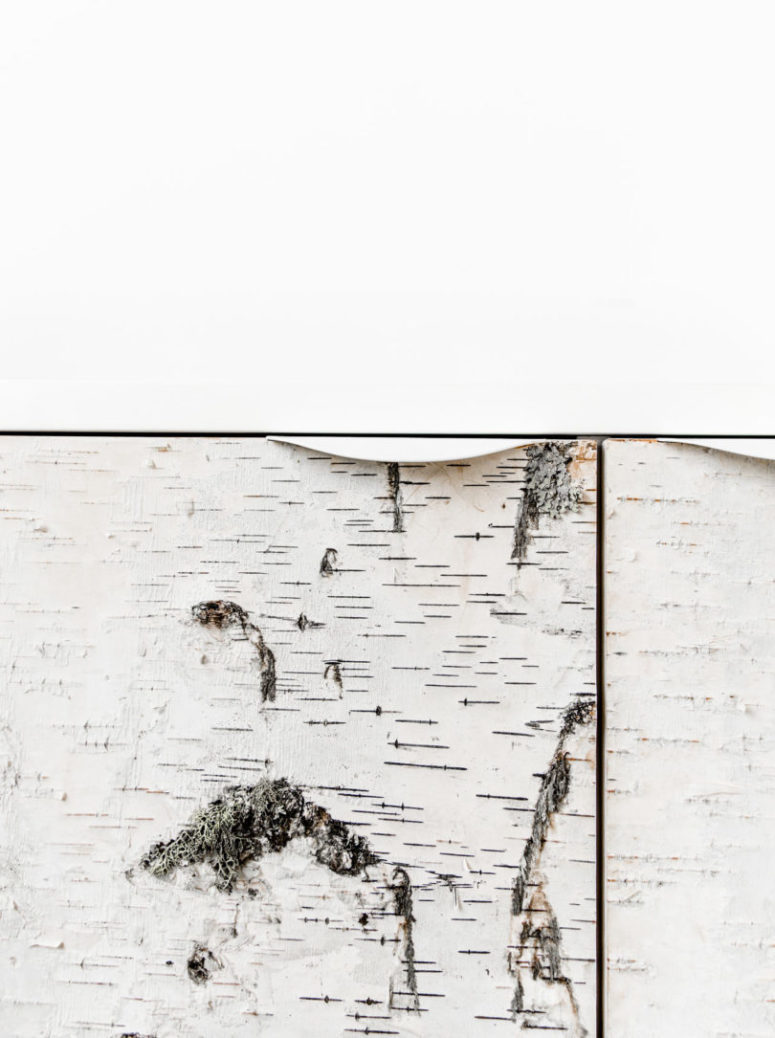 Birch Bark Cabinet Series For Nature Lovers - DigsDigs