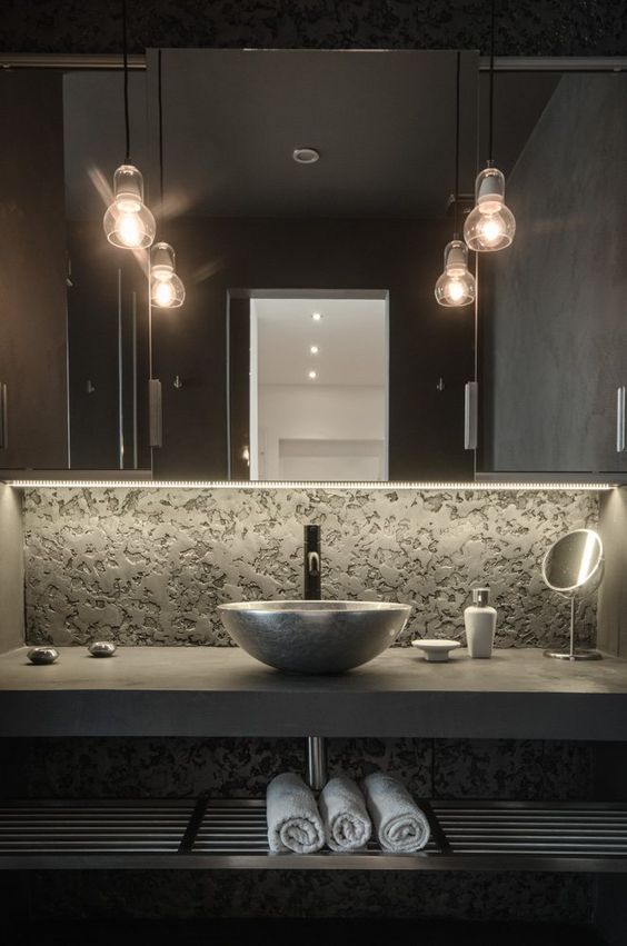 45 Trendy And Chic Industrial Bathroom Vanity Ideas DigsDigs