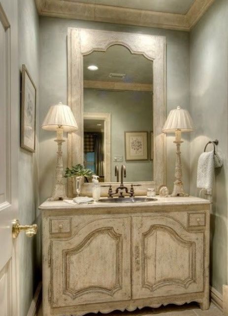 29 Vintage And Shabby Chic Vanities For Your Bathroom 