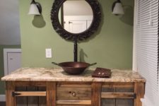 09 reclaimed wood bathroom vanity of reclaimed rustic wood