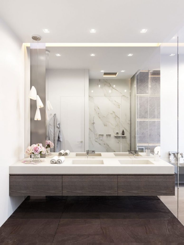 30 Cool Ideas To Use Big Mirrors In Your Bathroom Digsdigs 30 Cool Ideas To Use Big Mirrors In Your Bathroom Digsdigs