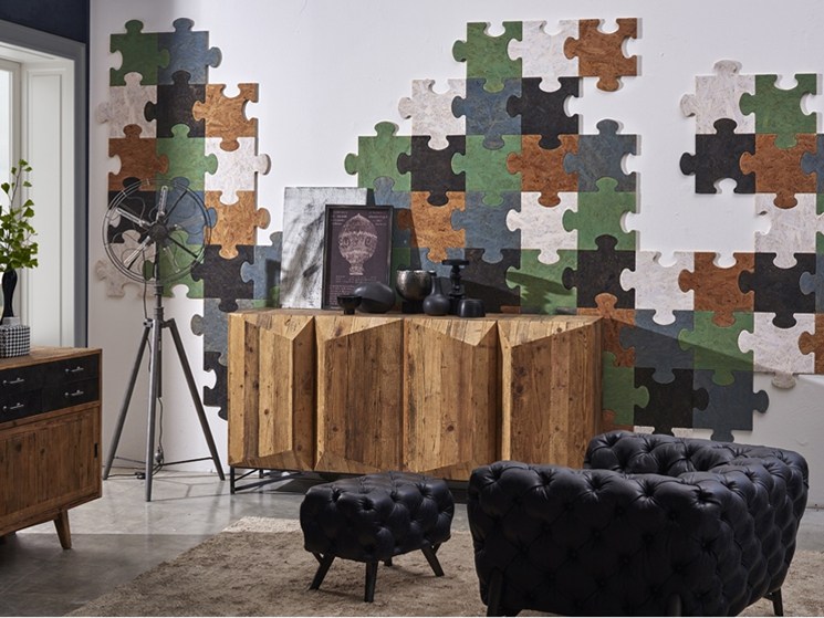 colorful cork puzzle coverings will highlight your walls and interiors and you can create anything of them