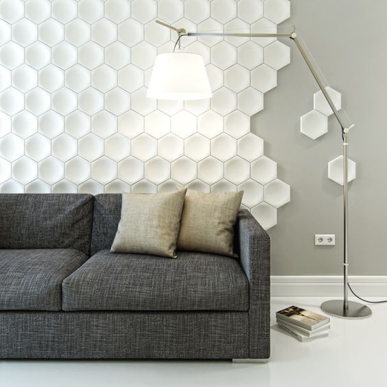 honeycomb 3D wall panels with some separate parts for a cooler look
