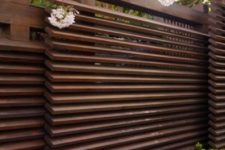 14 Oriental-style modern wooden fence