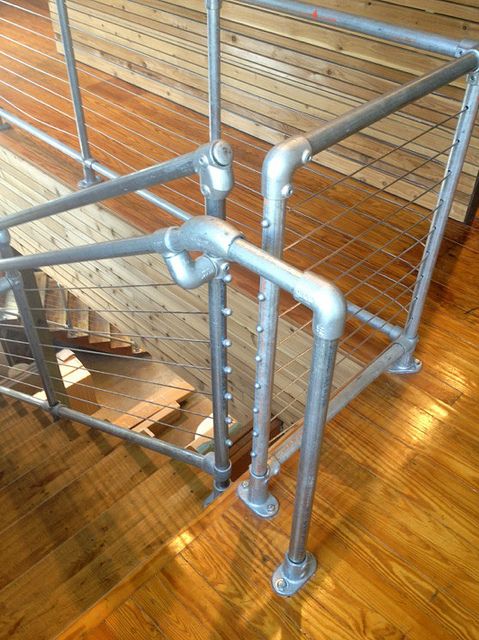 if your interior is industrial, you may go for pipes and cable railings