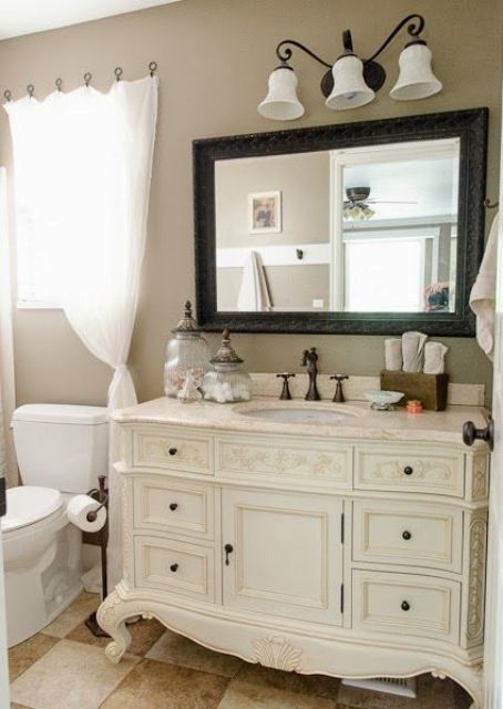 29 Vintage And Shabby Chic Vanities For Your Bathroom