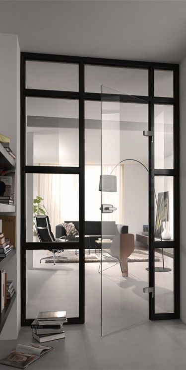 black metal framing and a door with no frames that looks aethereal