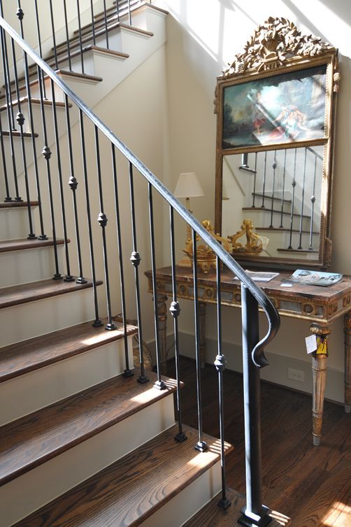 Wrought Iron Stair Railing - Southern Staircase | Artistic Stairs