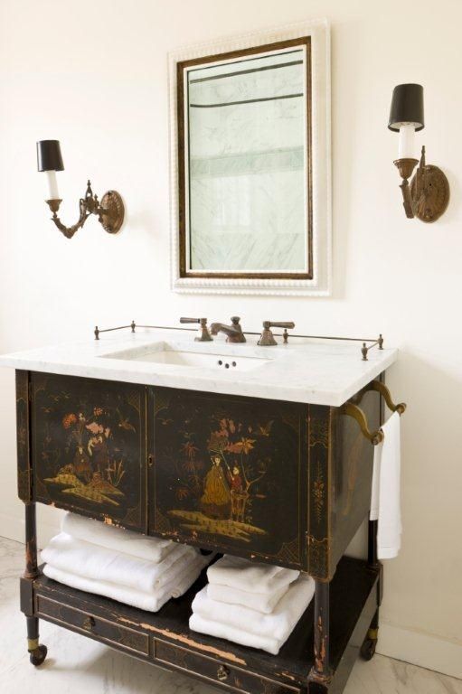 Vintage store sink cabinet