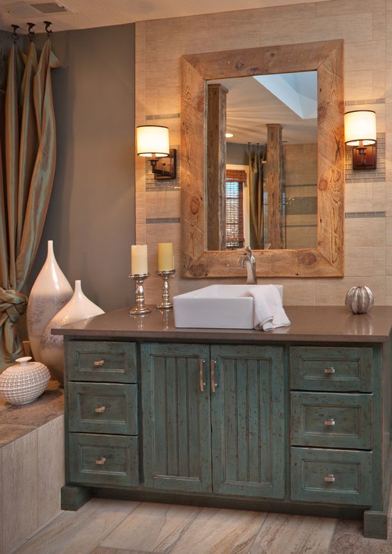 34 Rustic Bathroom Vanities And Cabinets For A Cozy Touch DigsDigs 34 Rustic Bathroom Vanities And Cabinets For A Cozy Touch DigsDigs